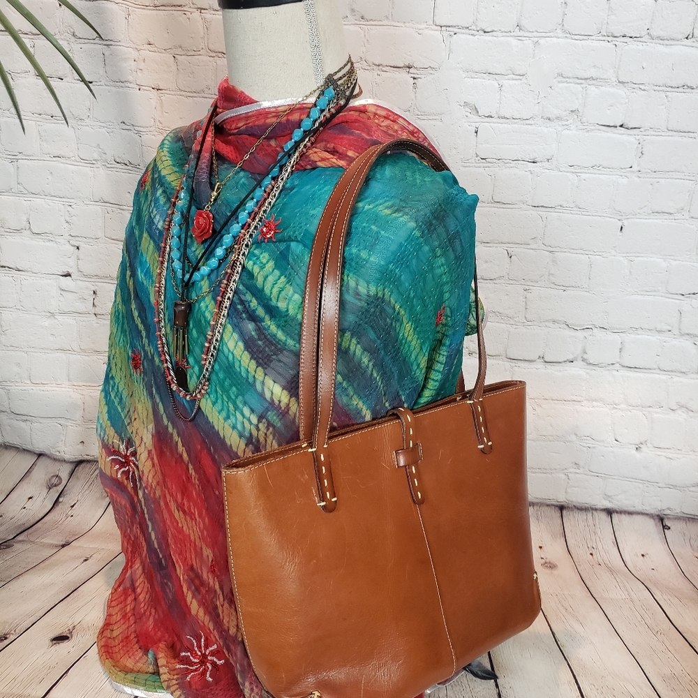 Ann Taylor brown leather bag